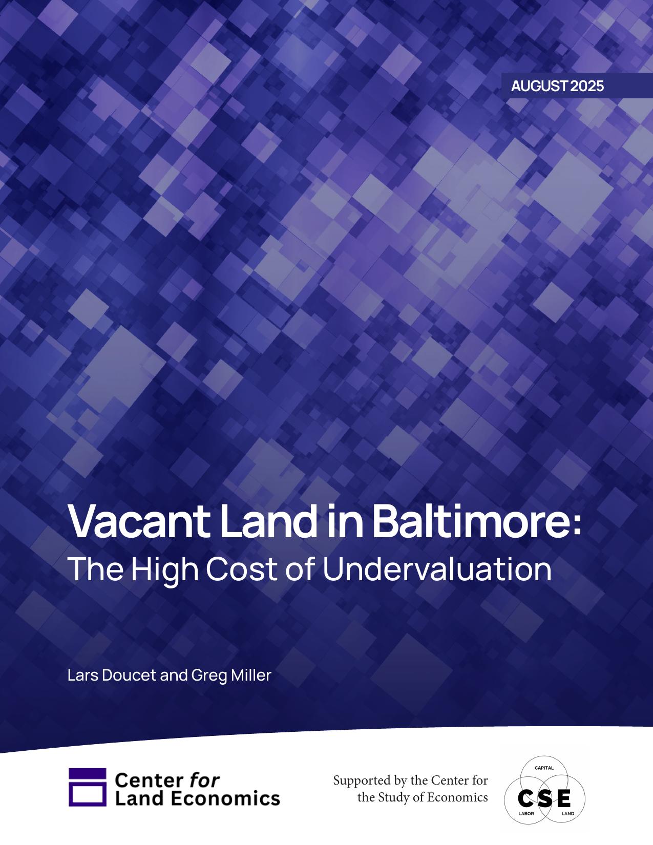 Vacant Land in Baltimore: The High Cost of Undervaluation